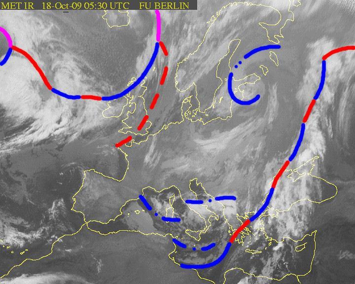 Figura 7. Analisi satellitare delle ore 05.30 UTC del 18-10-2009.