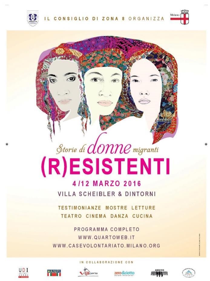 SI APRE VENERDI 4 MARZO LA KERMESSE STORIE DI DONNE MIGRANTI E RESISTENTI INSERITA NEL PROGETTO MILANO PORTAVERTA ALLE ORE 21.