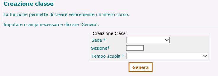 La cancellazione e la modifica di un piano di studio è possibile soltanto se lo stesso non è abbinato ad alunni.