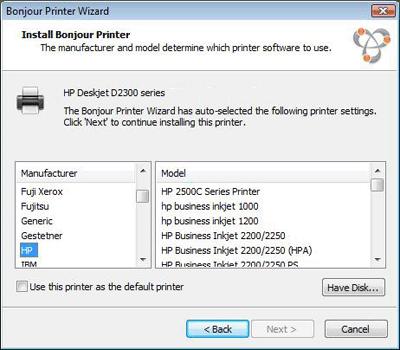 Usa Windows sul Mac Se il modello di stampante richiesto non è nella lista, puoi proseguire nel modo seguente: Installa i driver della stampante in Windows.