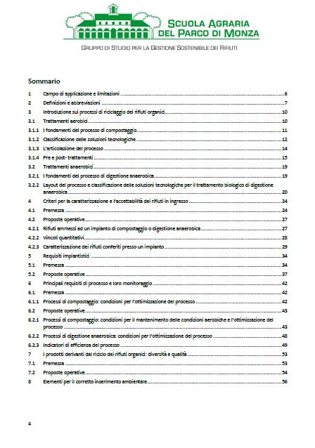 Proposta di linee guida Descrizione dei