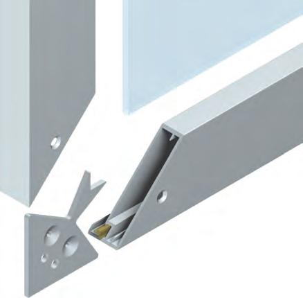 PROFILI ANTE DOOR PROFILES DB03 20 5,5 5 L pannello = L anta 3 mm H pannello = H anta 3 mm Spessore pannello mm Squadretta cod. SQ002 vedi pag. 18 Guarnizione cod.