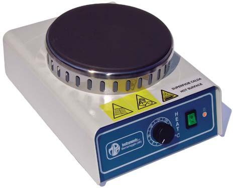 a Piastra In ghisa mod. M520-PR 28PM02AB Riscaldatore di ridotte dimensioni per applicazioni termostatiche su campioni o reagenti in bicchieri.
