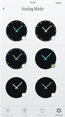 26.MODALITÀ MANCINO ZeTime è l unico smartwatch in grado di fornire all utente una modalità utente mancino completa ruotando sia le informazioni sullo schermo che il meccanismo analogico a 180 se