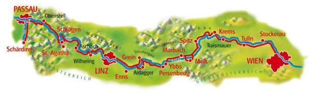 La rete di piste ciclabili e strade secondarie che congiunge Passau a Vienna rappresenta un itinerario senza pari nel Vecchio Continente.