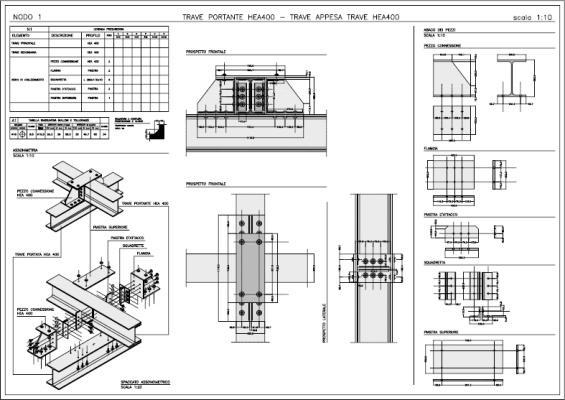 edificio 1:50 Sezioni verticali (sezione