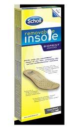 Contenuto: 1 paio 9,90 SOLETTE REMOVABLE INSOLE Predisposto per calzature Removable Insole PLANTARE BIOPRINT DISPONIBILE NELLE TAGLIE 35-46 COD.