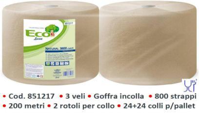 30 6 8527 ROTOLONE eco-natural 3veli 800 STRAPPI 2 838 TOVAGLIOLI