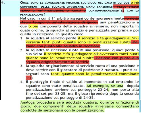 Tutte le novità, rispetto alla scorsa stagione, sono evidenziate in giallo.