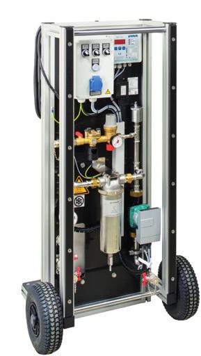 Trattamento mobile dell acqua di riscaldamento: GENO -VARIO mini Per circuiti di riscaldamento e raffreddamento chiusi Impianto per il trattamento dell acqua di riscaldamento GENO -VARIO mini L