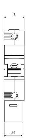 PORTAFUSIBILI SEZIONABILI SERIE BCH SERIES BCH MODULAR FUSEHOLDERS PORTAFUSIBILI SEZIONABILI BCH BCH MODULAR FUSEHOLDERS Dimensioni d ingombro in mm - Dimensions in mm 45 81 86 58 37 17,8 35,6 53,4