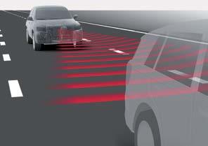 Lane Departure Alert (LDA) Avviso Superamento Corsia La telecamera del Lane Departure Alert del Toyota Safety Sense rileva le strisce di delimitazione corsia e invia al conducente segnali