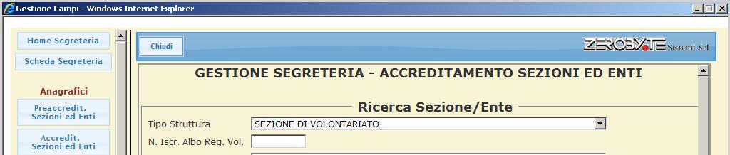 4. Registrazione