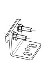 ACCESSORI STAFFE Staffe angolari in metallo MODELLO DESCRIZIONE NUMERO D'ORDINE ST-KSTD Staffe di fissaggio (kit 4 pz.