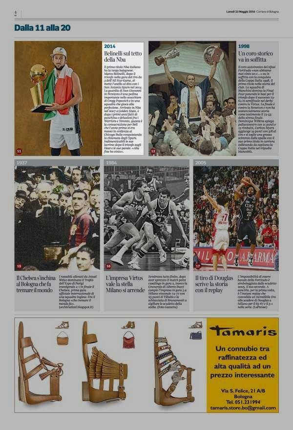 Pagina 4 Corriere di Bologna 2014 Belinelli sul tetto della Nba Il primo titolo Nba italiano ha la targa bolognese.