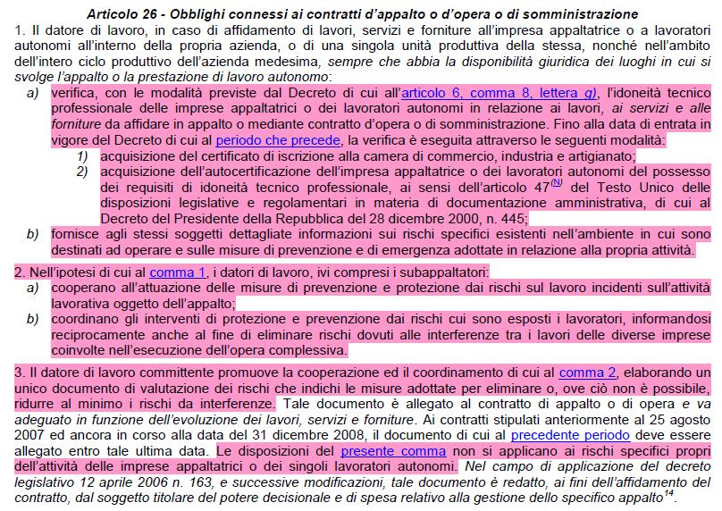 Il Documento Unico di