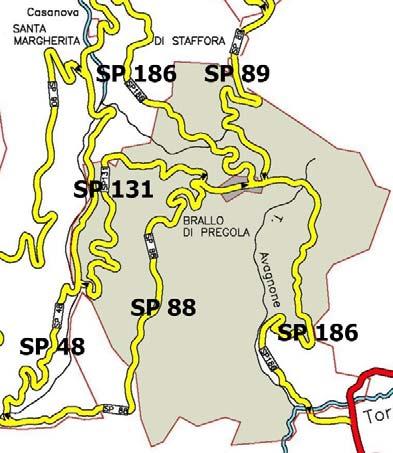 regionale La rete stradale dell area montana dell Oltrepò Pavese si struttura parallelamente allo sviluppo dell Appennino e