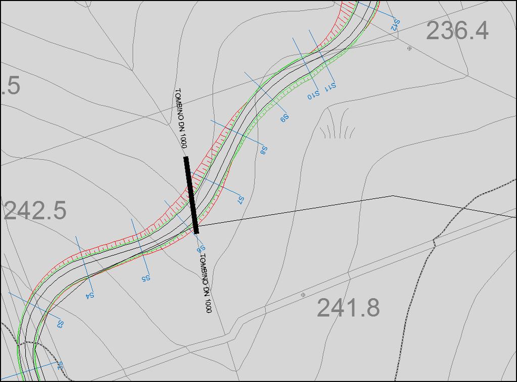 3. TOMBINI IDRAULICI In base ai tracciati della viabilità di accesso al parco sono state analizzate le interferenze tra il reticolo idrografico ed i tracciati stradali.