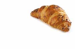 CROISSANT MINI al cioccolato e nocciola 45 g alla mandorla 45 g al cioccolato e nocciola 45 g mix con farcitura 45 g