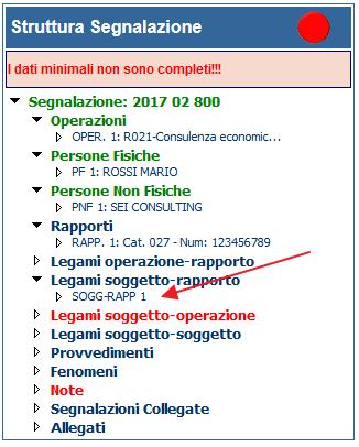 di legame: Figura 12 Maschera di inserimento legame soggetto/rapporto Una volta inseriti i dati e confermato tramite l apposito