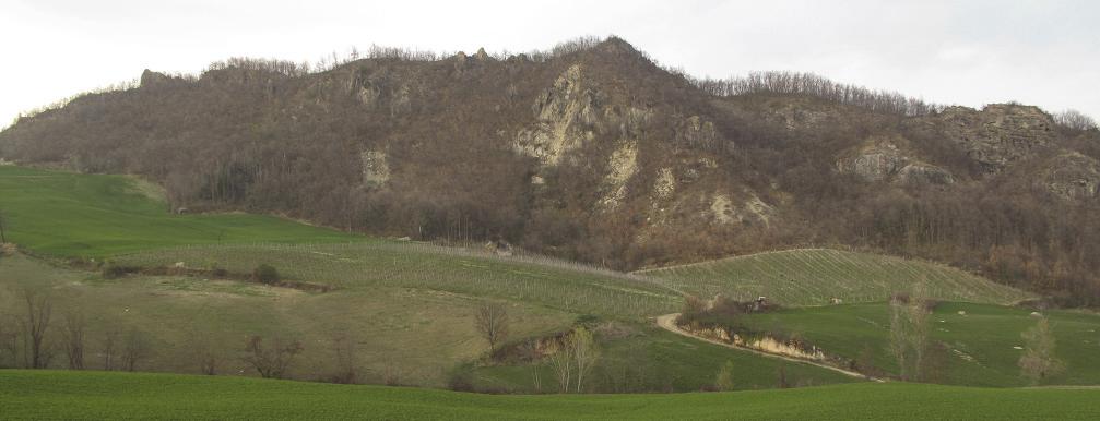 Ricca composizione paesaggistica dominata da monte San Martino,