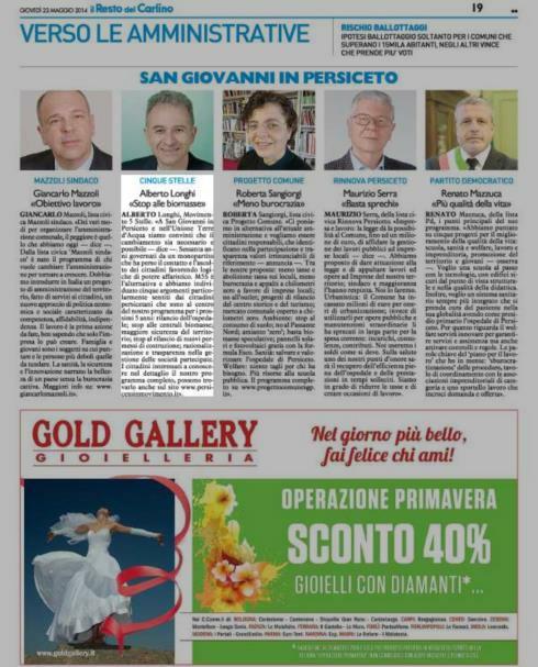 Pagina 19 CINQUE STELLE. Alberto Longhi «Stop alle biomasse» ALBERTO Longhi, Movimento 5 Stelle.