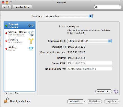 17 Utenti Apple Macintosh Per Apple MAC OS 10.5 10.7 (Leopard, Snow Leopard, Lion) 1. Cliccare sul menu Apple e selezionare Preferenze di Sistema. 2.