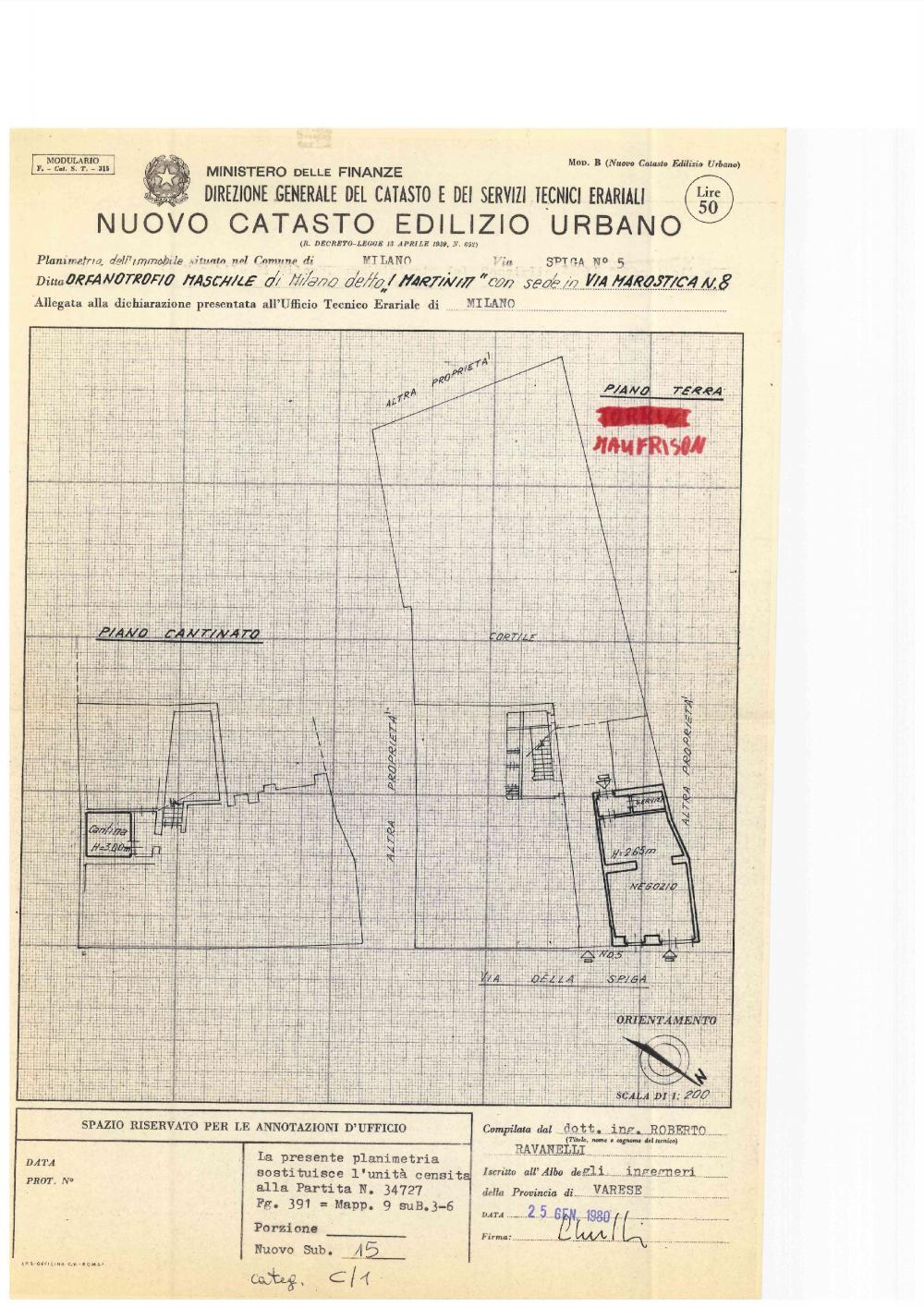 PLANIMETRIE CATASTALI Via Marostica 8, 2046 Milano Tel.