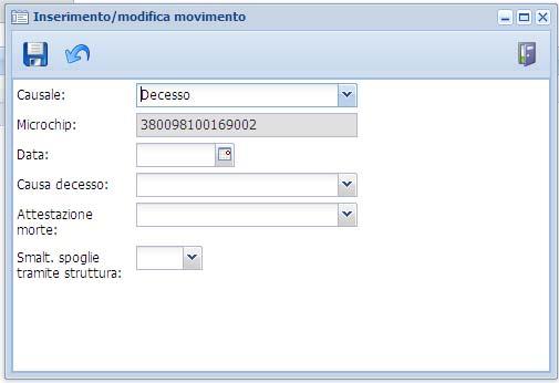 Prima di inserire i seguenti movimenti in ACWEB si consiglia di farsi rilasciare una dichiarazione scritta da parte del proprietario dell animale, con cui si assume la responsabilità di quanto verrà