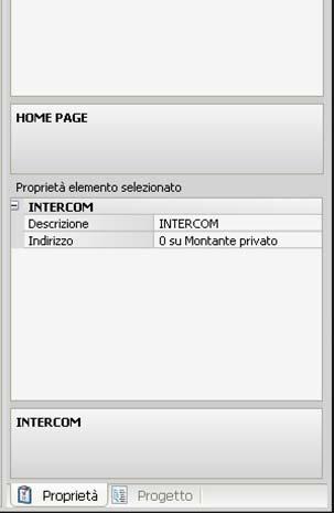 Intercom, Diffusione sonora, Scenari e Allarmi. Sono state scelte queste funzioni in quanto rappresentano le diverse tipologie di configurazione possibili.