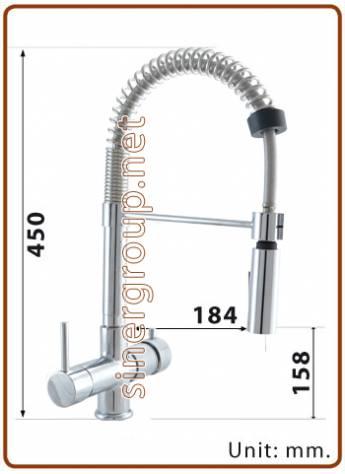 Motte rubinetto 5 vie 3/8" Granito nero Motte rubinetto 5 vie 3/8" Granito vecchia