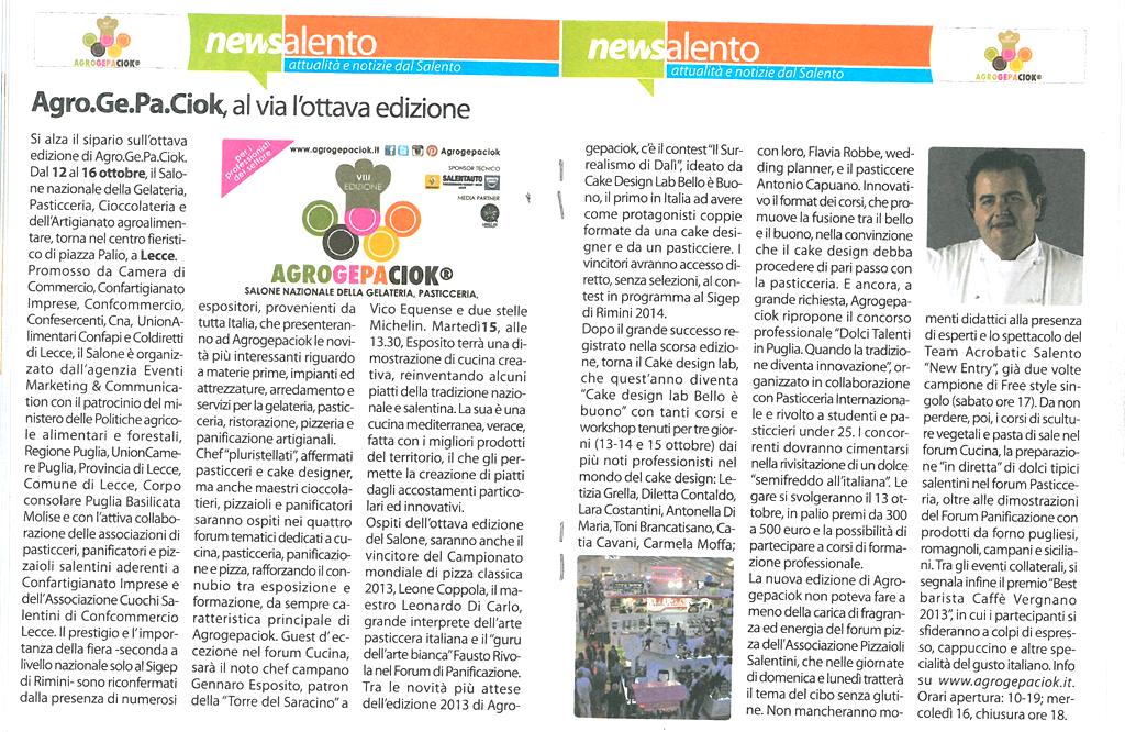 Mittente Salento in Tasca Data Uscita 11 Ottobre 2013