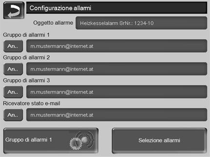 2-41, pagna 31 Ulteror nformazon relatve all'utlzzo della mysolarfocus-app > 30 Test allarm 4 Per controllare le mpostazon e-mal. Premendo l bottone, vene spedta un'e-mal al destnataro E-Mal d stato.