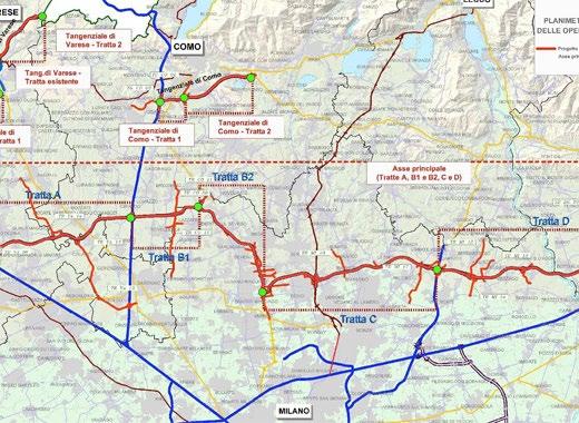 della variante di Pusiano 6 milioni per la nuova fermata RFI di Como Camerlata, con apertura dell area di interscambio modale gommaferro 2,5 milioni per la