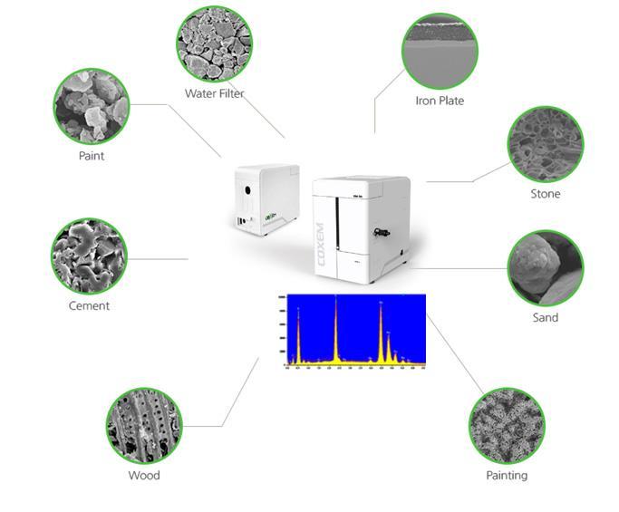 SEM COXEM Nuovo SEM COXEM con microanalisi Nuovo microscopio elettronico COMPATTO ad elevate prestazioni Tensione Accelerazione da 1 a 30 kv con step da
