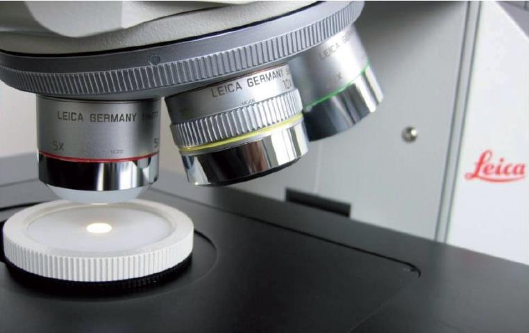 di riferimento ISO 16232 e VDA 19 ASTM E930, E112, E1382, E1181, B, BS EN ISO2624, DIN 50 601, ISO 643, JIS G 551 metodi area e comparativo, G552 Metodo intercetta e comparativo,