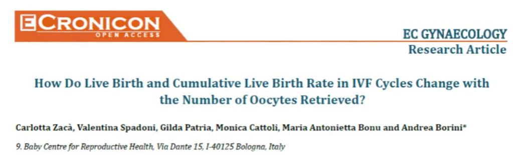 irrilevante della percentuale di OHSS (0,93%).