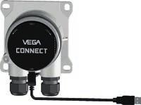 Figura 0: Collegamento del VEGADIS 8 al sensore, calibrazione tramite PC con PACTware Alimentazione in tensione/uscita del segnale sensore Unità esterna d'indicazione e di calibrazione VEGACONNECT