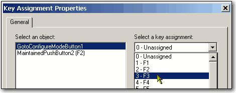 Capitolo 2 Creare un applicazione PanelView Plus 4. Sotto Select an object, selezionare GotoConfigureMode. 5.