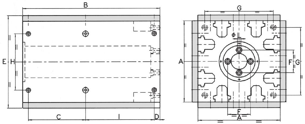 41 ubo con piastre riportate ube with modular plates rt. Pag. 5.1 40.20 ±0,02 3 0 ±0,02 2 ±0,02 25 ±0,02 410 F ±0,02 100 G ±0,02 300 2 I 7 300 rt. 5 rt.