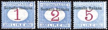 1867 F - 9 - ** SOMALIA, Segnatasse, n 12/22.