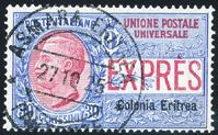 .. 210 569 - Eritrea - 1907/21 - Espressi soprast.