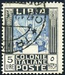 ..250 590 - Libia - 1940 - Pittorica 5 senza fil., n 163. C/Biondi. Cat.