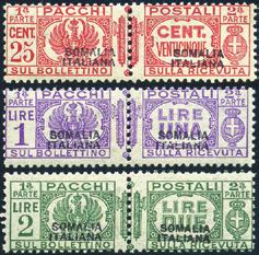..300 632 - Somalia - 1928/41 - Pacchi fascetto al centro soprast.