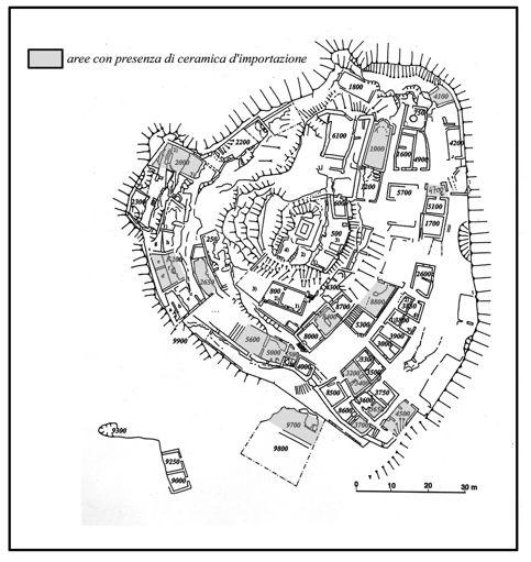 metà XIII secolo (da GRASSI 1999) Fig. 87: maiolica arcaica di produzione pisana nella seconda metà del XIII secolo Fig.