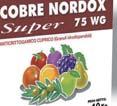 CLP: COMPATIBILITÀ: ATTENZIONE Il COBRE NORDOX SUPER 75 WG è miscibile con tutti i prodotti fitosanitari a reazione neutra o