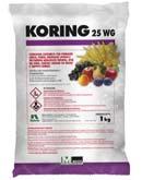 FUNGICIDI KORING 25 WG CARATTERISTICHE: KORING 25 WG e un fungicida sistemico per pomacee (melo, pero), drupacee (pesco e