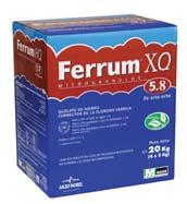 FERRUM XQ 5.8 Composizione: Microelementi presenti (chelati con EDDHA ed HBED.