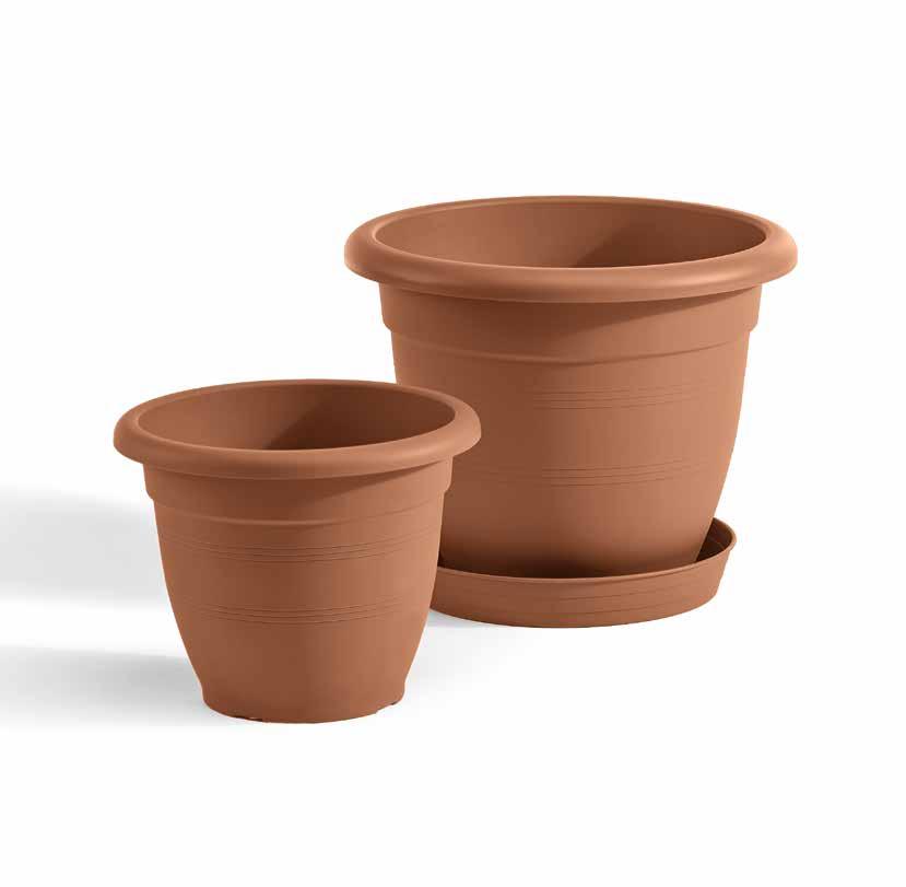 gardenie gardenie vaso pot pflanzkübel maceta pot gardenie sottovaso saucer untersetzer plato soucoupe art. 2321 ø 20 (cm. 20 x 16 h.) lt. 2,5 art. 2343 ø 16 (cm. 16 x 2,9 h.) art. 2322 ø 25 (cm.