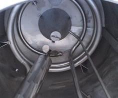 VARIABLE NOZZLE Bath Dyeing MST (machine side tank): serbatoio di preparazione bagno con sistema di controllo e gestione del livello tramite sonda pneumatica per la riduzione dei tempi morti nelle